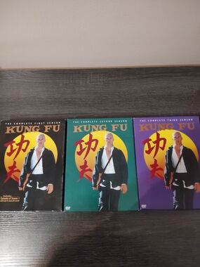 Kung Fu Complete Series Seasons 1-3 DVD Black, Teal, Purple